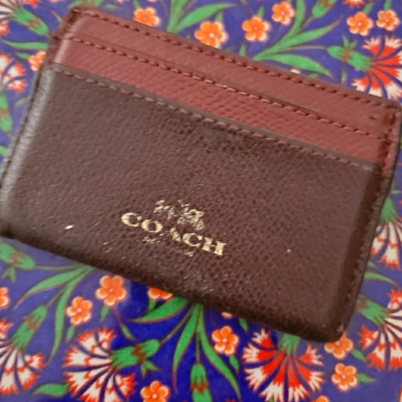 Coach Handbags - Coach wallet (used) burgundy